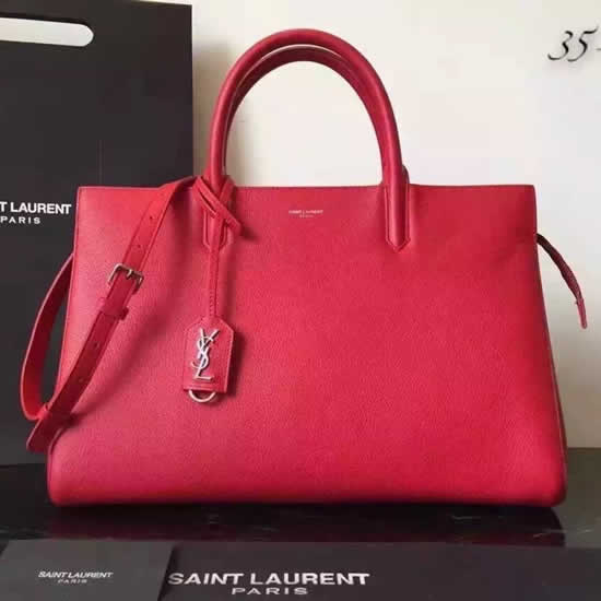Replica Saint Laurent Medium Rive Gauche Bag In Red Leather
